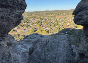 Hiking down Castle Rock